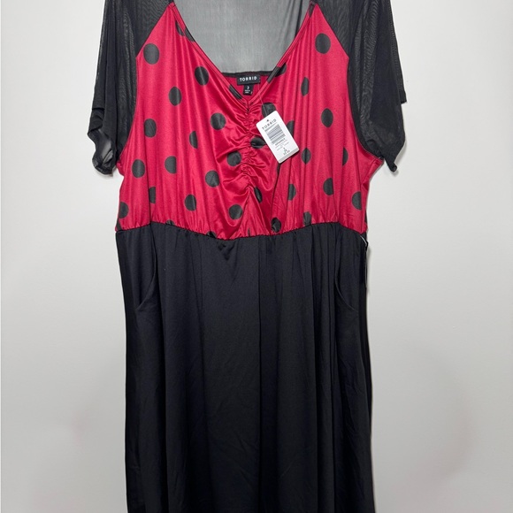 NWT Torrid Ladybug Mini Cute Red Black Costume Dress Size 3 22/24 3X - Picture 3 of 8